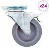 vidaXL 24 st Zwenkwielen 75 mm