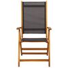 vidaXL Tuinstoelen inklapbaar 2 st massief acaciahout en textileen