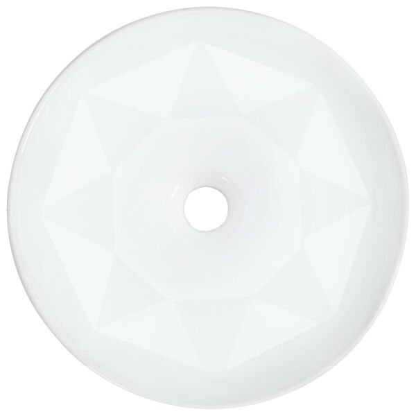 vidaXL Wastafel 36x14 cm keramiek wit