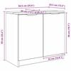 vidaXL Badkamer Kast Beton Grijs 64,5 x 33,5 x 59 cm Bewerkt hout