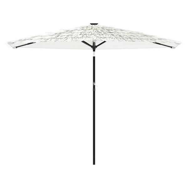 vidaXL Parasol met stalen paal 288x288x225 cm wit