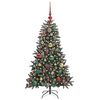 vidaXL Kunstkerstboom Groen 68 x 68 x 120 cm PVC en Plastic en Staal