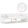 vidaXL Slaapbank met matras massief grenenhout wit 90x200 cm