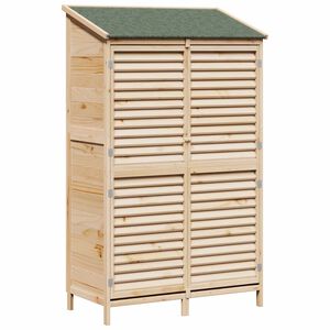 vidaXL Tuinschuur Naturel 106 x 56 x 176,5 cm Massief Vurenhout
