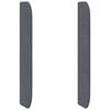 vidaXL Hoofdbord oor Grijs 80 x 16 x 4 cm Fluweel