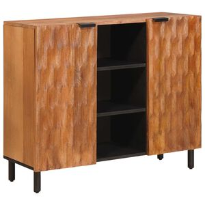 vidaXL Dressoir met plank Acacia Bruine Afwerking 90 x 33 x 75 cm