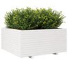 vidaXL Plantenbak 100x100x49,5 cm massief grenenhout wit