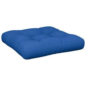 vidaXL Palletkussen 58x58x10 cm stof blauw