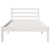 vidaXL Bedframe Wit 208.6 x 157.6 x 69.4 cm Massief grenenhout