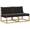 vidaXL Buiten Midden Sofa Massief Acaciahout Wit