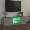 vidaXL Tv-meubel met LED-verlichting 120x30x36 cm betongrijs