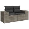 vidaXL Tuin Sofa Set 10 pcs Grijs poly rattan