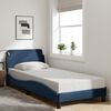 vidaXL Bedframe met hoofdeinde "Dover" 90x190 cm stof blauw