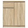 vidaXL Dressoir met lade 71x35x84 cm spaanplaat sonoma eikenkleurig