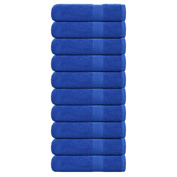 vidaXL Douchehanddoeken FROGN 10 st 70x140 cm 360 g/m&sup2; blauw