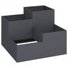 vidaXL Plantenbak Antraciet 100 x 100 x 60 cm Staal
