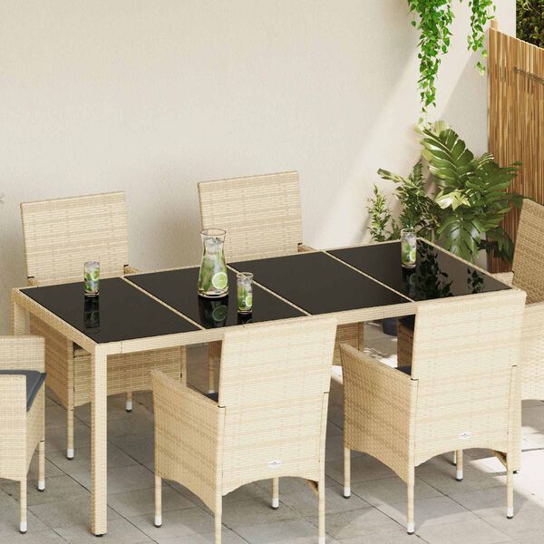 vidaXL Tafelblad 4 pcs Zwart Glas