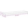 vidaXL Wandschap zwevend 90x23,5x3,8 cm MDF wit