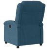 vidaXL Fauteuil verstelbaar fluweel blauw