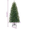 vidaXL Kunstkerstboom met 150 LED met standaard Groen 150 cm PE en PVC