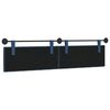 vidaXL Hangend Hoofdeinde Wandgemonteerd Blauw 210 x 55 x 7 cm Stof