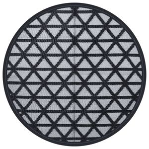 vidaXL Buitenkleed ARAKIL &Oslash;120 cm polypropeen zwart