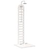 vidaXL Buitendouche 223 cm Massief grenenhout en roestvrij staal Wit