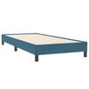 vidaXL Boxspring met matras fluweel donkerblauw 100x220 cm