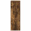 vidaXL Plantenstandaard 33x33x100 cm bewerkt hout gerookt eikenkleurig