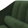 vidaXL Chaise longue met bolster fluweel donkergroen