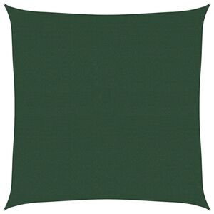 vidaXL Zonnezeil 160 g/m&sup2; 4,5x4,5 m HDPE donkergroen