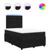 vidaXL Boxspring met matras fluweel zwart 120x190 cm