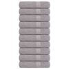 vidaXL Douchehanddoeken FROGN 10 st 70x140 cm 360 g/m&sup2; grijs