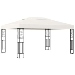 vidaXL Prieel 3x4 m stof cr&egrave;me