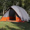 vidaXL Camping Tent met dak Grijs en Oranje 320 x 275 x 190 cm taft