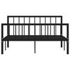 vidaXL Bedframe metaal zwart 140x200 cm