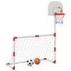 vidaXL Kindervoetbal- en basketbalset met ballen 98x50x70 cm