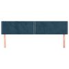 vidaXL Hoofdborden 160x5x78/88 cm fluweel donkerblauw