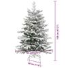 vidaXL Kunstmatige Inklapbare Kerstboom Wit 120 cm PE en PVC