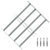 vidaXL Raammazen 500-650 mm Gegalvaniseerd staal Zilverkleurig