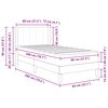 vidaXL Bedframe met matras Donkergrijs 80 x 200 cm Fluweel