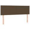 vidaXL Boxspring met matras stof donkerbruin 140x200 cm