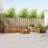 vidaXL Buiten bankenset 7 pcs Naturel