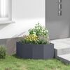 vidaXL Hoek Plantbak Antraciet 60 x 60 x 35 cm Staal