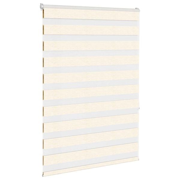 vidaXL Zebra rolgordijn 100x150 cm stofbreedte 95,9 cm marmerbeige