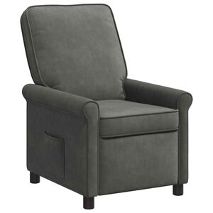 vidaXL Ligstoel Donkergrijs 69 x 95 x 101 cm Stof