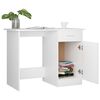 vidaXL Bureau 100x50x76 cm bewerkt hout wit