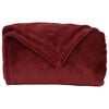 vidaXL Gooi Deken Bordeaux Rood 150 x 200 cm Fleece