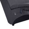 vidaXL Massage chaise longue met kussen kunstleer grijs