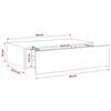 vidaXL Wandschap met lade 40x23,5x10 cm MDF wit